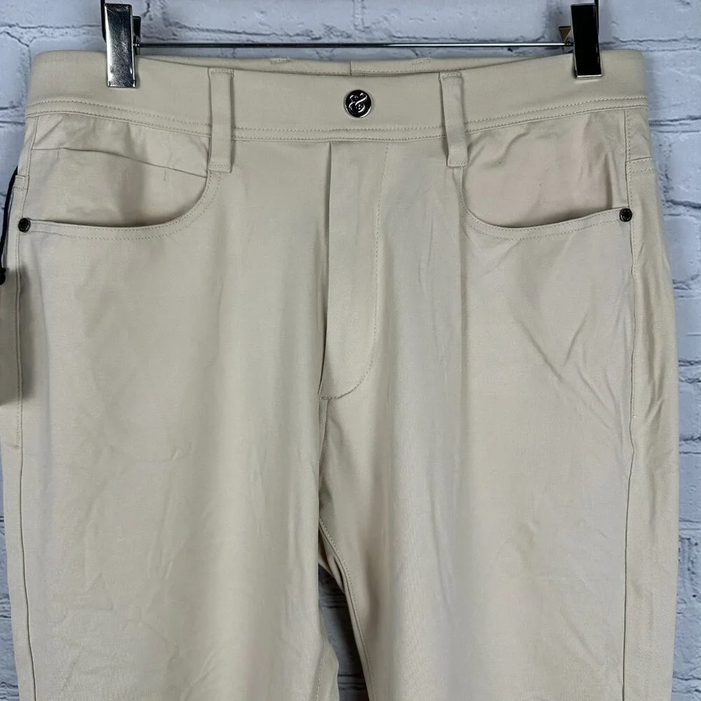Collars‎ & Co Men's CEO Tech Pull On Stretch Trouser Pants, Stone